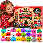 Kalendarz Adwentowy Gniotki Squishy 3D 24 Dniowy Zestaw Prezent Świąteczny zabawki sensoryczne do ściskania dla dzieci