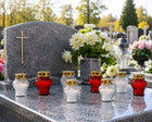 Znicz Tani Mały Bardzo Ładny Tradycyjny Mix Kolorów Pakiet 20 SZT na cmentarz, na grób, lampka nagrobna, parafinowy