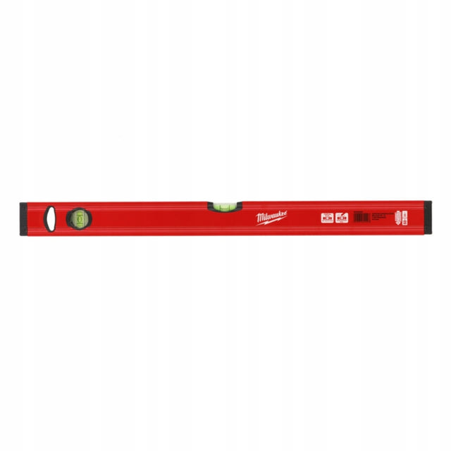 Milwaukee Poziomica Precyzyjna Slim 60 cm magnetyczna libella budowlana z 2 libelkami do prac montażowych i wyrównywania powierzchni