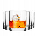 Szklanki do whisky KROSNO Basic z grubym dnem zestaw komplet 6 szt 250 ml tumbler do drinków, szkło bezbarwne, można