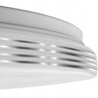 Plafon LED Lampa Sufitowa Natynkowa 48W IP44 CCT 38cm + pilot NIE mruga okrągła biała oprawa do łazienki ze zmienną
