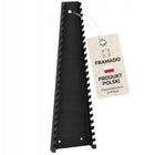 Wieszak na klucze płaskie i oczkowe metalowy czarny 45 CM na 25 kluczy PL organizer narzędziowy ścienny, uchwyt