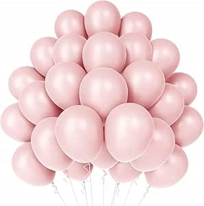 Duże Balony Dekoracyjne Różowe 30cm na Urodziny Wesele Chrzest 50 szt lateksowe ozdoby imprezowe, klasyczny kształt, na powietrze lub hel