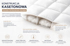 Kołdra puchowa 140x200 0,8 kg różowa lub kremowa lato pierzyna antyalergiczna, bawełniane poszycie, do prania w pralce
