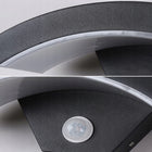 18W kinkiet zewnętrzny LED nad drzwi wejściowe z czujnikiem ruchu lampa ścienna aluminiowa, biała, wysokość 29 cm