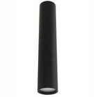 LAMPA WISZĄCA ZWIS żyrandol sufiowa TUBA 29cm GU10 oprawa aluminiowa czarna 1 punkt świetlny 50 W wysokość 100 cm