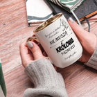 Kubek Elegancki Złoty Kosmetyczki Stylistki Paznokci z Grafiką Nadrukiem ceramiczny 330 ml do herbaty, personalizowany