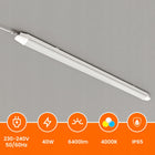 Lampa LED Oprawa Hermetyczna 120cm 40W 6400lm Do Garażu Warsztatu GW3L oświetlenie piwnicy, magazynu, pomieszczeń