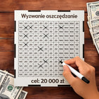 Skarbonka 20000zl skarbonka wykreslana skarbonka wykreslanka drewniana pudełko na pieniądze z grawerem, pomysł na