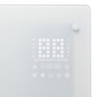 Grzejnik elektryczny szklany konwektorowy programowalny timer 2500W WiFi 820 mm 470 mm grzewcza biały