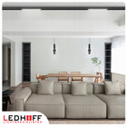 Lampa LED liniowa szynowa magnetyczna Reflektor 18W czarny 45cm 3 barwy CCT oprawa do szynoprzewodu, do salonu, kuchni
