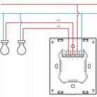 Sonoff M5-2C-80W Inteligentny Przełącznik Ścienny Matter WiFi 2-kanałowy włącznik światła, sterowanie oświetleniem