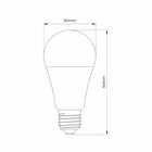 Żarówka LED RGB 10W E27 A60 + pilot 935lm Kolorowa Ściemnialna lampka wielobarwna zdalnie sterowana do oświetlenia