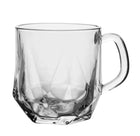 Zestaw 6 kryształowych szklanek z uchem alvin 300 ml do wody i napojów kubki szklane, naczynia kuchenne, możliwość