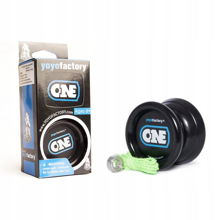 Yoyo dla początkujących 2 łożyska YoYoFactory ONE Czarny 52.5 mm