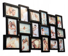 Duża ramka na zdjęcia 10x15 multi foto 18 zdjęć czarna poziomo lub pionowo kolaż fotograficzny, galeria ścienna