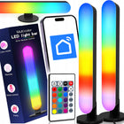 2x Light Bar Lampka Biurkowa czujnik muzyki RGB oświetlenie ambient WiFi TV listwa świetlna LED, pilot, ściemniana, do