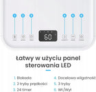 Osuszacz powietrza Pro Breeze OmniDry 12l cichy - Biały 200 w