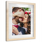 Foto-ramka na zdjęcia 40x60 CM drewniana sosnowa 2x1,5 CM oprawa do fotografii, brązowa dekoracja ścienna na portret