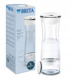 Karafka do filtracji wody brita 1,3l - Biało-grafitowa karafka filtrująca biały
