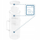 Szklany dzbanek filtrujący Wessper D2 Borosilicate 3l biały + 2x filtr