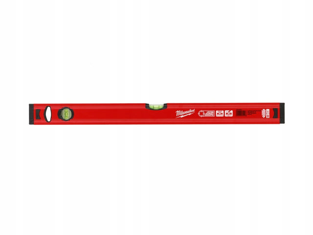Milwaukee poziomica slim 100cm poziomnica budowlana, libella do montażu i sprawdzania pionu, 2 libelki