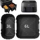 Silikonowa podwójna forma do frytkownicy beztłuszczowej AIR fryer philips foremka do pieczenia, wkład do kosza