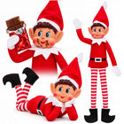 Oryginalny ELF psotnik elves behavin badly psotny skrzat chłopiec 40cm dekoracja bożonarodzeniowa, figurka świąteczna z