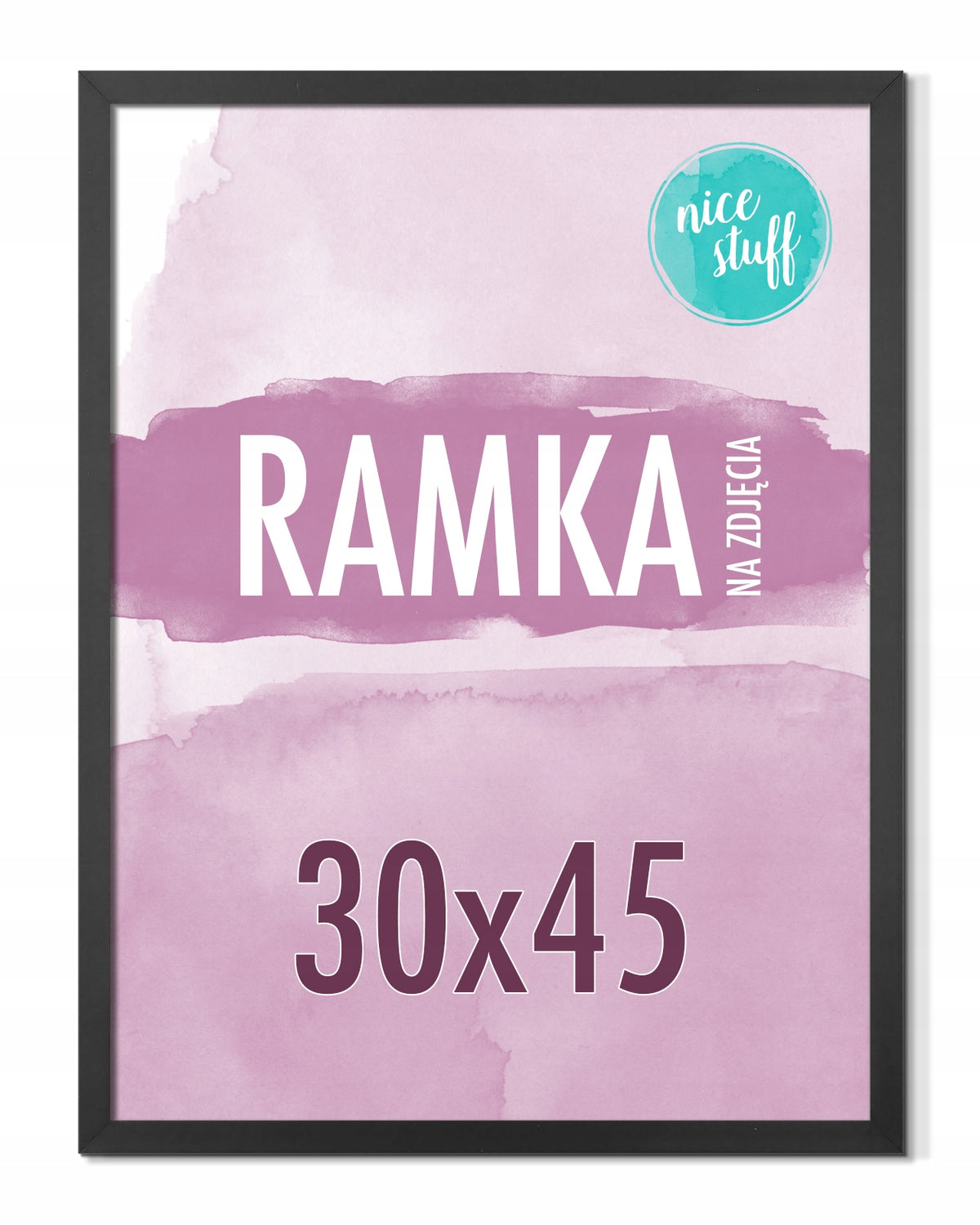 Ramka na zdjęcia 30x45 Ramka 30x45 Ramki na zdjęcie czarna MDF czarne drewniana oprawa fotografii do dekoracji ściennej