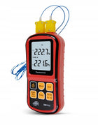Cyfrowy termometr 2x termopara typu K -50 do 1372 czerwony
