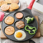 Patelnia do Naleśników Jajek Sadzonych Pancakes i Placków 26cm Non Stick powłoka marmurowa, okrągła, mycie w zmywarce