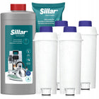 Sillar 4x filtr do wody do ekspresu Delonghi zamiennik + odkamieniacz 1l