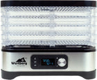 Suszarka spożywcza do grzybów owoców warzyw ziół inox 5 sit 450 w akcesoria dehydrator mięsa ryb regulacja temperatury