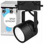 Zestaw 8x Spot Reflektor Ruchomy Czarny Na GU10 Szynoprzewód "L" Szyna 3m oprawy kierunkowe do wnętrz, system