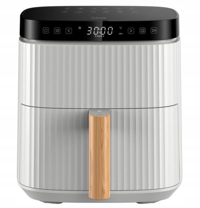 Frytkownica beztłuszczowa bezolejowa AIR fryer voksar W11 5l 12w1 +przepisy 1500 w biały