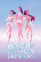 Plakat na ścianę K-Pop Demon Hunters Huntrix dla dziewczynki 61x91,5 cm poster muzyczny, dekoracja pokoju, format