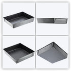 Blacha forma do pieczenia ciasta blaszka prostokątna XXL zestaw blach 3szt metalowe naczynia do wypieków 40x25,5x6,5 cm