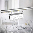 Lampa Lazienkowa LED 5W 40cm, Wodoodporna, Scienna, Stołowa, z Włącznikiem kinkiet srebrny metalowy do oświetlenia