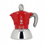 Kawiarka Bialetti New Moka Induction 2tz czerwona klasyczna czerwony aluminium, stal nierdzewna z opakowaniem