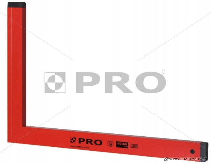 Kątownik/Kątownica bez wsk. 50x100 PRO przymiar stolarski aluminiowy do trasowania i wyznaczania kątów, 1000 x 500 mm