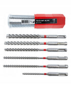 Zestaw wierteł SDS Plus Hilti do betonu żelbetu 6 sztuk TE-CX M1 4-ostrzowe cegły, ceramiki, kamienia, szalunkowe