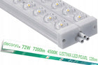 Lampa LED sufitowa robocza przemysłowa listwa oprawa liniowa 120cm 4500K do garażu warsztatu magazynu, biała aluminiowa