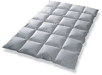 Kołdra puchowa 140x200 1200g CAŁOROCZNA BIAŁA pierzyna z puchem, bawełniane poszycie, naturalne wypełnienie