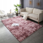 Dywan pluszowy shaggy rabbit różowy 100x150 CM miękki miły gruby futrzany poliester 30 mm do sypialni salonu przy łóżku