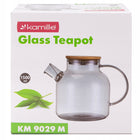 Szklany dzbanek do herbaty lemoniady zaparzacz z pokrywką kamille 1500 ml czajnik na napary, możliwość mycia w zmywarce