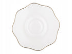 KOMPLET KAWOWY ZESTAW FILIŻANKI FLORINA ZE SPODKIEM LIRIC 210ML 12el 6sos porcelanowe, białe w paski, serwis dla 6 osób