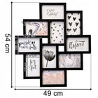 Ramka na zdjęcia 10x15 duża multi foto 10 zdjęć czarna kolaż na ścianę loft galeria fotografii, dekoracja wnętrza z