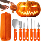 DEKORACJE HALLOWEEN ZESTAW NARZĘDZIA DO WYCINANIA RZEZBIENIA W DYNI Szablon akcesoria carvingowe, drążenie, wykrawanie