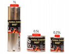 Lakier żaroodporny czarny MAT do kominka pieca grilla tłumików 0,5 L 800°C farba akrylowa antykorozyjna grafitowa