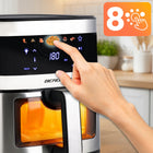 Frytkownica beztłuszczowa XL AIR fryer duża frytownica 9,1l berdsen 1700W czarny